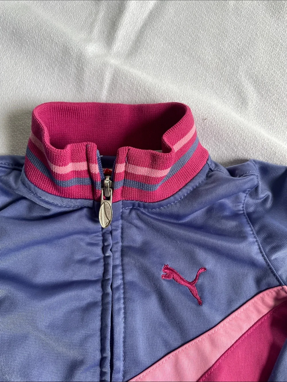 PUMA Jacket Track Suit Full Zip Up Purple Pink Sporty Sweater Sweatshirt